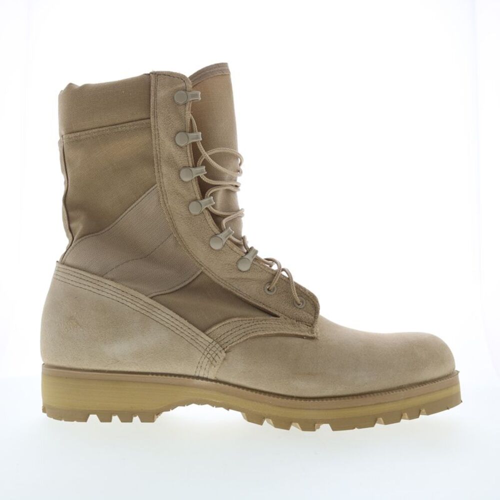 McRae Mens Hot Weather Combat Boot Beige Boots (NWT)